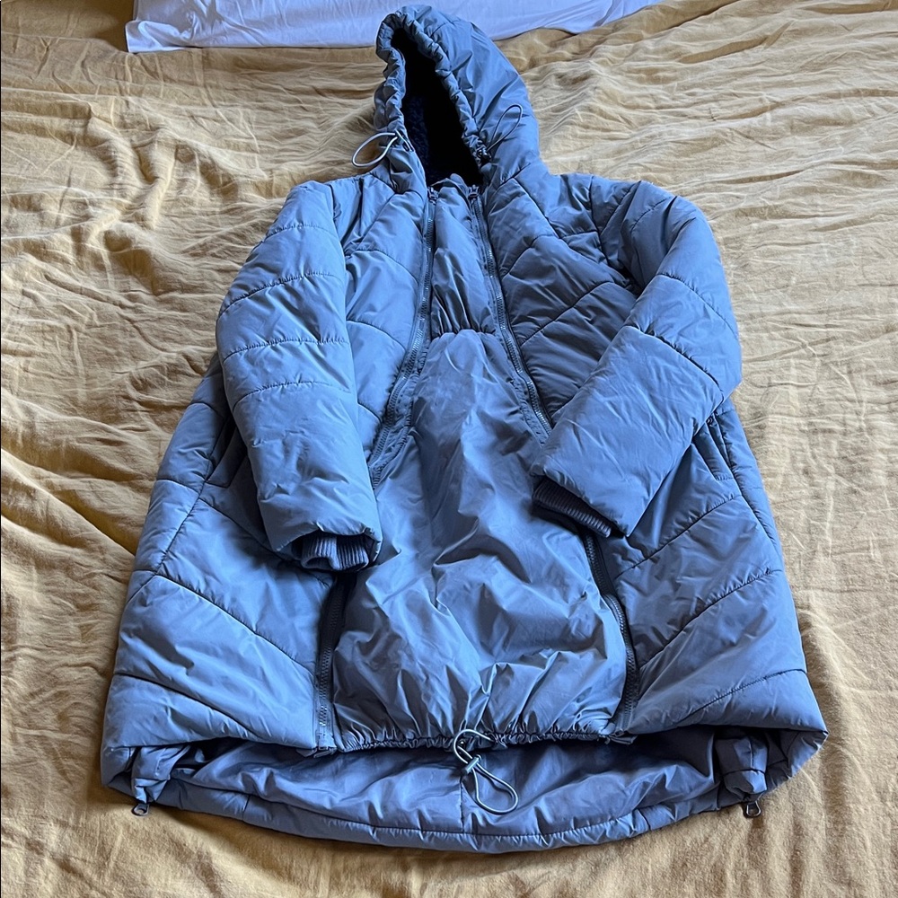 Modern Eternity Gray Maternity Puffer Coat